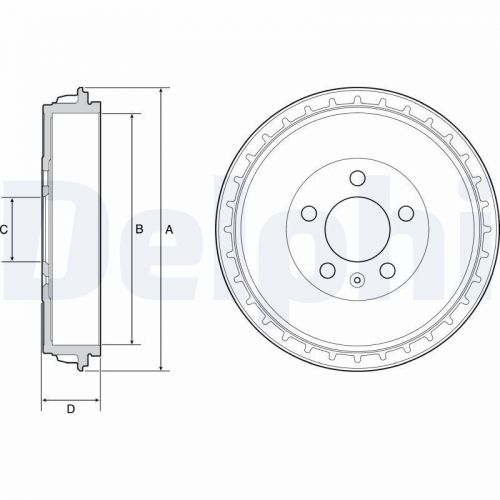 Brake drum bf564 for vw polovi/t-cross/taigo seat ibiza/mk arona Škoda 1.6l-