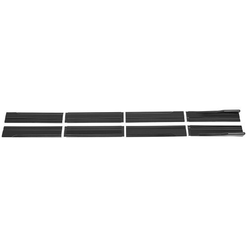 86.6&#034;/ 2.2m glossy black side skirt extension lip rocker for chevy camaro ss zl1