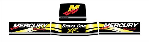 Mercury decals mercury mercruiser bravo one xr decal 4 piece set yellow