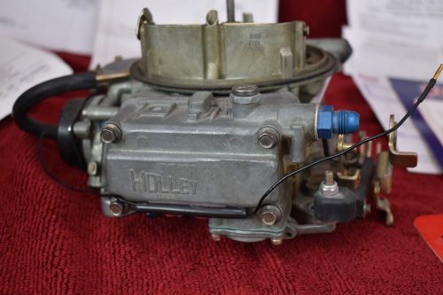 Holley 4-bbl 4160 8007 390cfm carburetor vac secondaries + accessories used