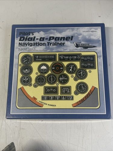 Vintage 1980s pilots dial a panel navigation flight trainer henry h. culver jr