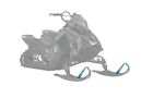 New oem polaris ski toe, pair - sky blue - 2889421-737