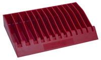 Lisle 40490 pliers / wrench rack, red