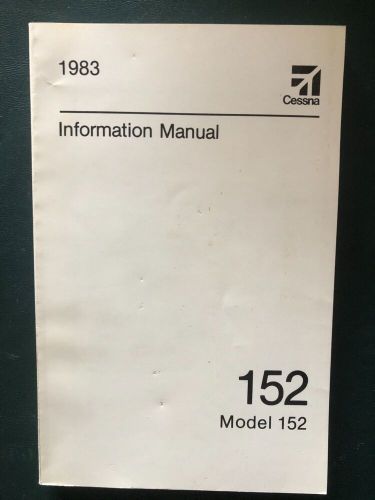 Cessna pilot information manual 152 1983