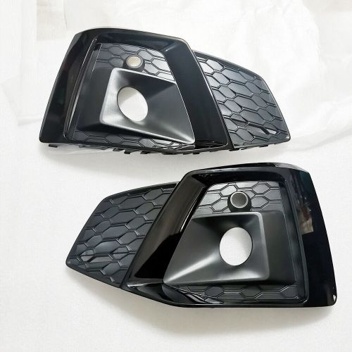 For audi a5 s5 s-line 2020 2021 2022 front bumper fog light cover grilles grill