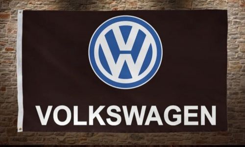 Volkswagen workshop/mancave advertising fan flag/banner