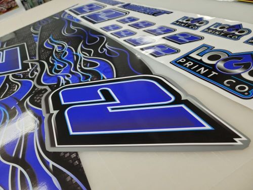 Go kart racing wraps, graphics, decals, stickers, numbers, logos, liquid fire