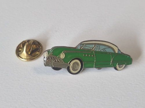 Vintage belair coupe green &amp; white chevrolet pin badge