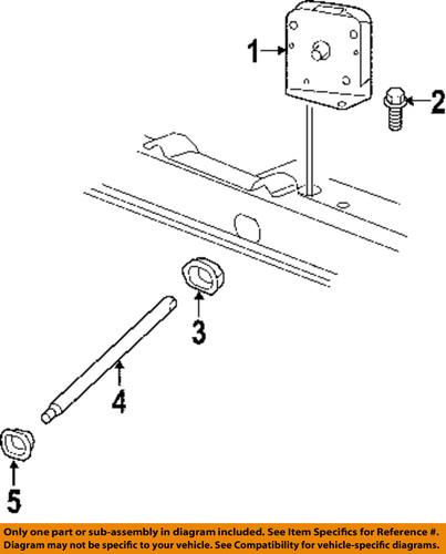 Dodge oem 52021649aa spare tire carrier-winch grommet