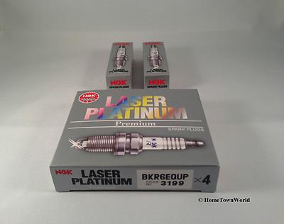 6pcs - bmw spark plugs ngk double laser platinum bkr6equp part# 3199 e39-e46-m54