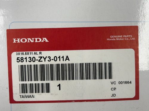 Oem honda marine 3x 15.5x 11 aluminum propeller - 58130-zy3-011a