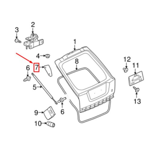 For range rover sport 2010 2011 2012 2013 left side tailgate power strut bracket