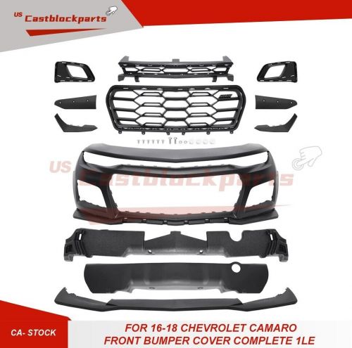 Front bumper cover complete 1le style for 2016-2018 chevy chevrolet camaro usa