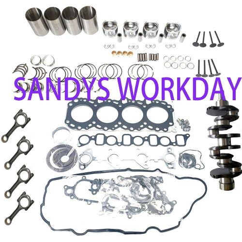 Brand new 4y rebuild overhaul kit +crankshaft +connecting rod for toyota engine