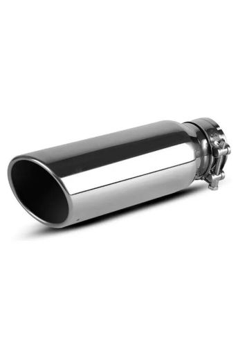 Autosaver88 3 inch inlet exhaust tip, 3&#034; inlet 4&#034; outlet 12&#034; overall length