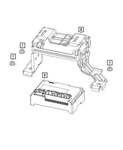 Genuine mopar transfer case control module 68611937aa