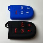 Dodge 1230 angry bee rubber key fob cover blue black