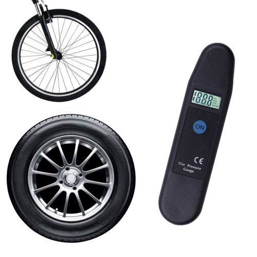 Digital car motorcycle tyre air pressure gauge psi with lcd display accessories