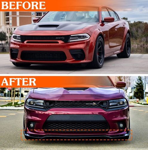 Nopoca bumper lip front for 2015-2023 dodge charger srt rt gt sxt front bumpe...