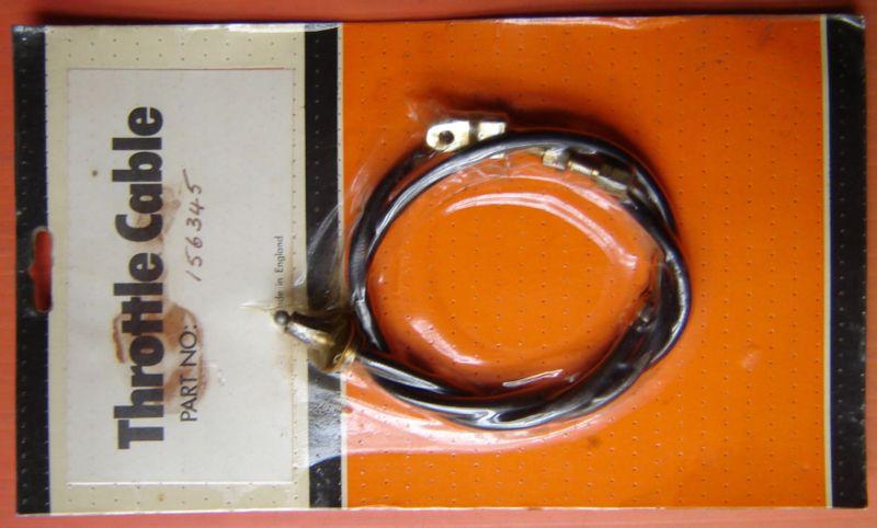 Triumph spitfire single stromberg lhd throttle cable #156345 nos