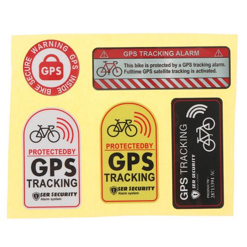 Gps tracking alarm sticker reflective bicycle warning sticker anti-theft de-wa