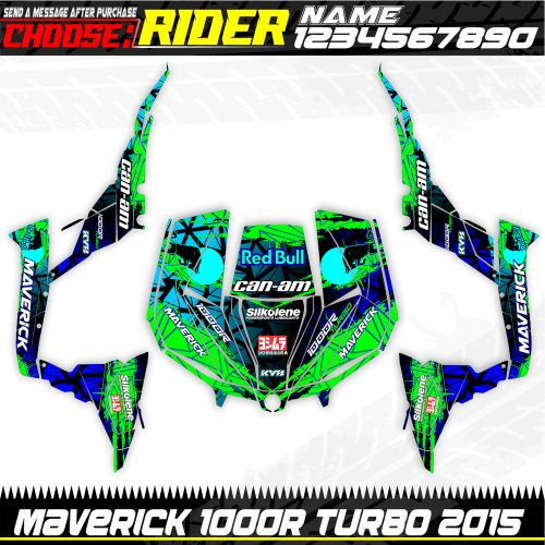 Can am maverick 1000r turbo 2015 kit graphics decals stickers atv utv xd s 1000