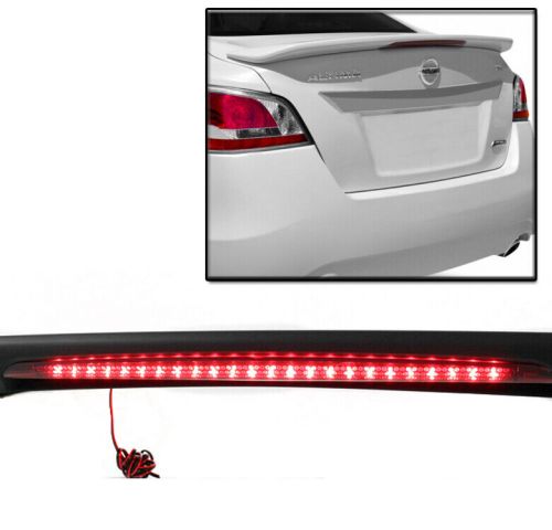 Rear tail trunk deck spoiler wing w/led brake lamp for 13 14 15 altima sedan 4dr