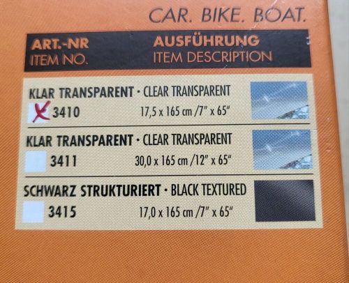 New &amp; original packaging! foliatec paint protection film 3d | car, bike, boat-