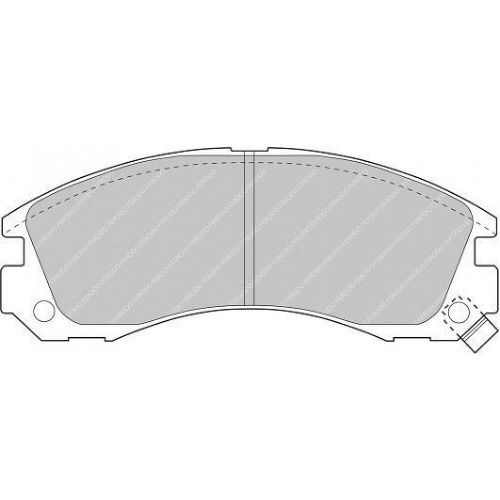 Ferodo fcp765r ds3000 pads (mdb1539)