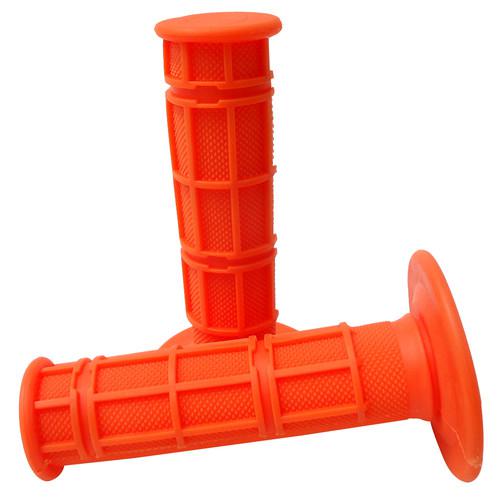 Orange hand grip handlebar hand 7/8" 22mm grips soft rubber universal hand grips