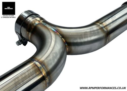 Vw golf gti mk8 2.0 gpf back exhaust system resonated