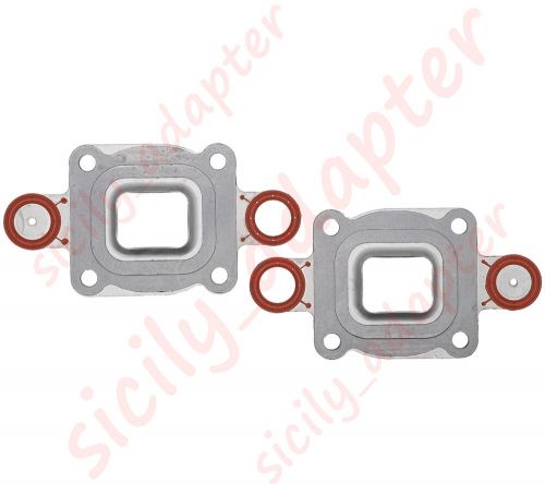 27-864547a02 2x exhaust elbow riser dry joint gasket restricted flow mercruiser