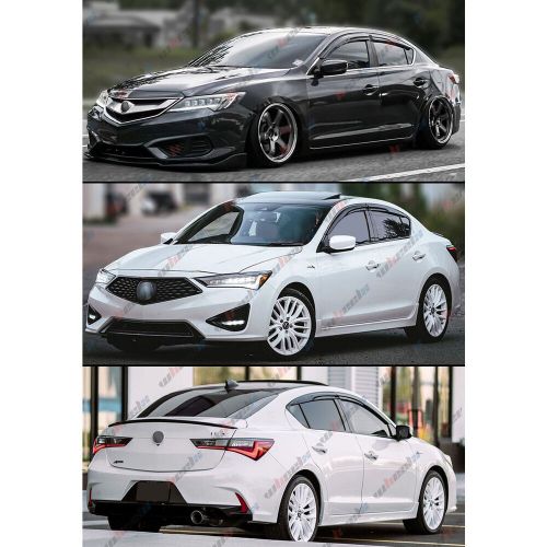 For 2013-2020 acura ilx jdm wavy mugen style window visors rain guards vents