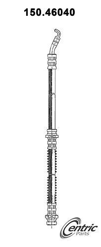 Centric 150.46040 brake hose, front-brake hydraulic hose