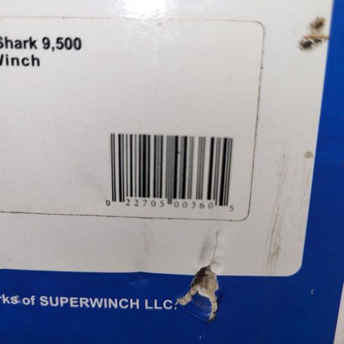 Superwinch 1595200 tiger shark ts 9500 winch. nos sealed box