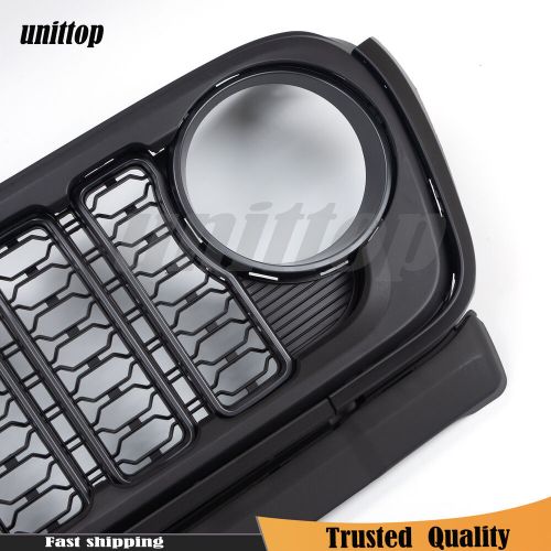 New black front grille mesh grille for 2018-2024 jeep wrangler jl &amp; gladiator jt