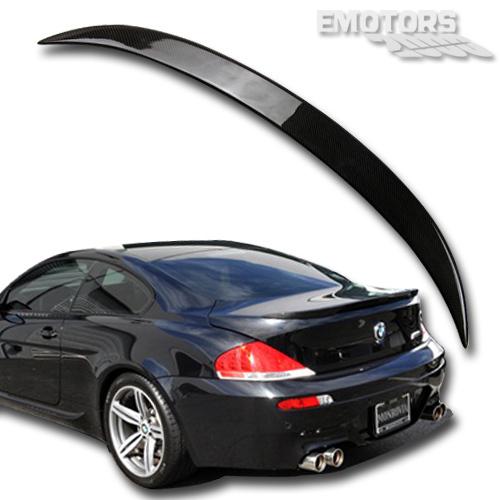 Carbon fiber bmw e63 6 series coupe 2dr v type trunk spoiler m6 2004-2008 Ω