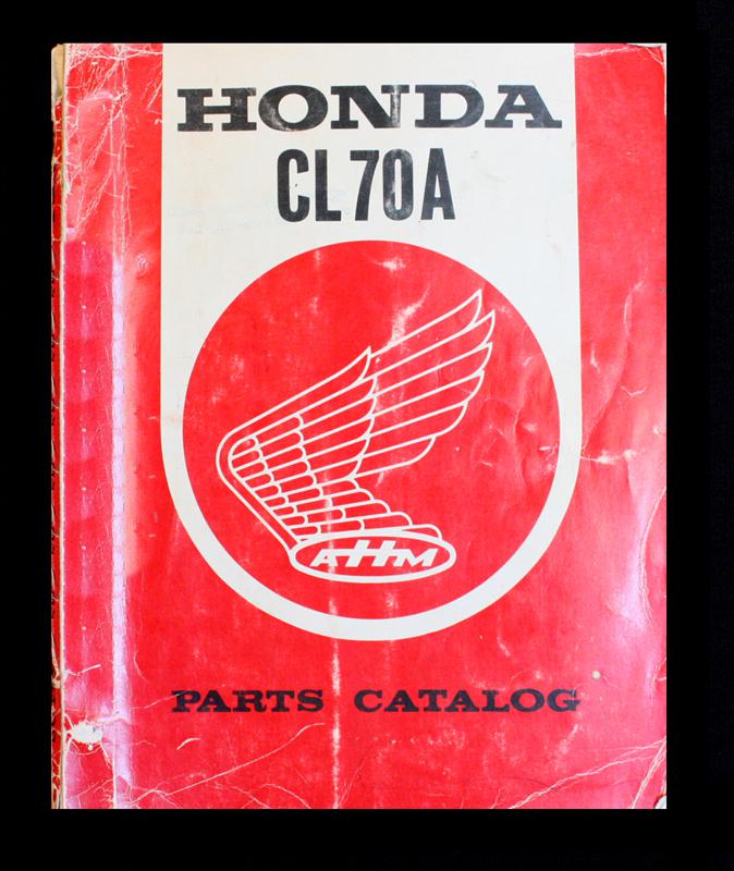 Honda scrambler cl70a cl70 cl70k 1969-73 k1 k2 k3 parts manual list catalog