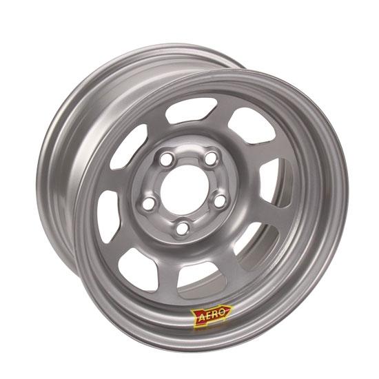 New aero 50 series 5 x 5" dot certified 15 x 7" silver wheel, 4" offset