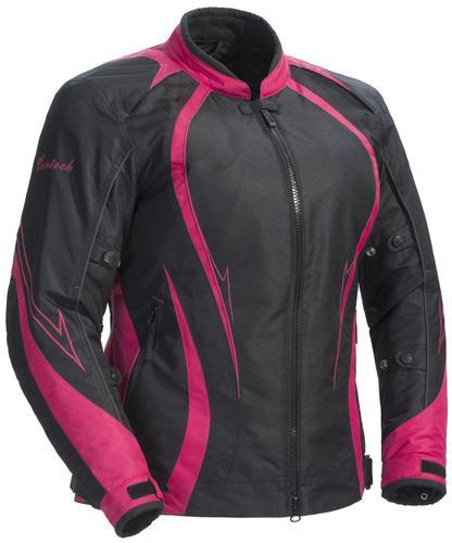 New cortech lrx series-3 womens textile jacket, black/pink, xl