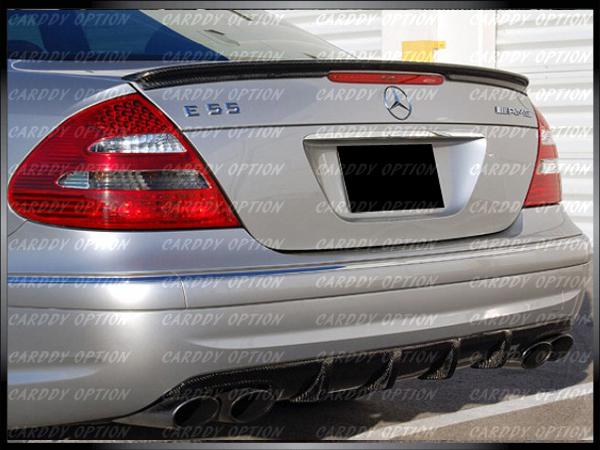 Mercedes 03-08 w211 e320 e350 e55 amg style carbon fiber trunk spoiler wing