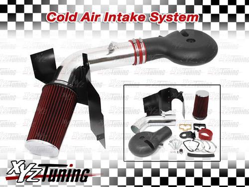 4" red 98-03 durango 5.2/5.9l v8 heat shield cold air intake induction +filter