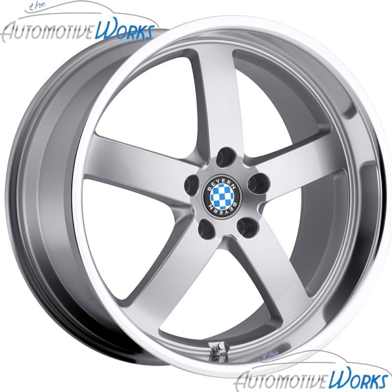 20x8.5 beyern rapp 5x120 +20mm silver mirror rims wheels inch 20"