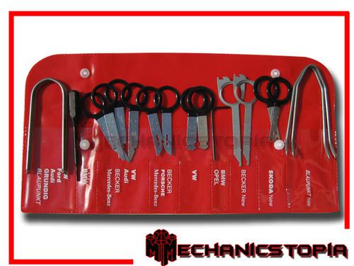 Porsche/vw/mercedes benz/bmw stereo radio removal key tool set