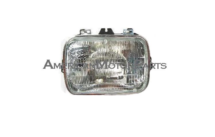 Depo pair replacement headlight outside rectangular head lamp chevy gmc