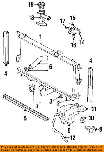 Mopar oem 4741109ab radiator-radiator lower insulator