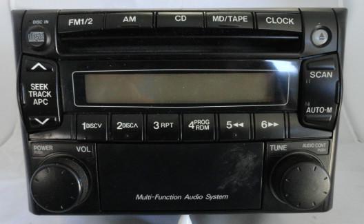 01 02 03 mazda protege cd single disc player radio oem