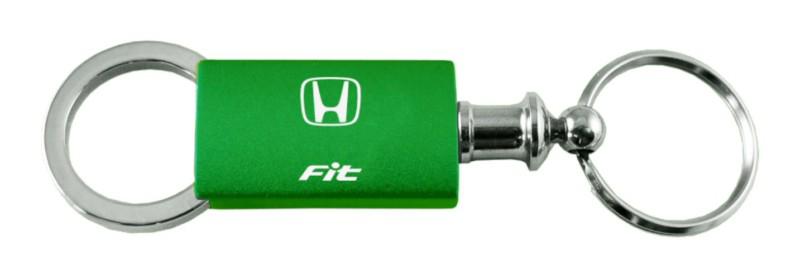 Honda fit green anondized aluminum valet keychain / key fob engraved in usa gen