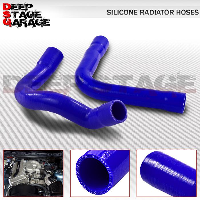 3-ply silicone radiator hose tube high temp 92-98 bmw e36 318i/318ti/318 blue