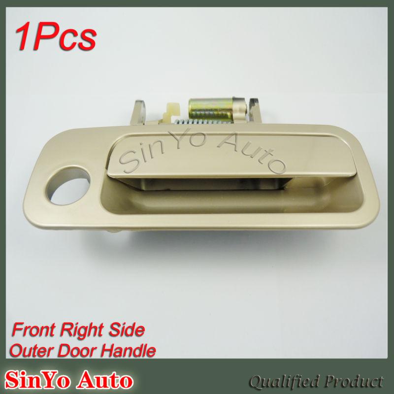 New door handle passenger outside beige front right fit for toyota camry 97-01 